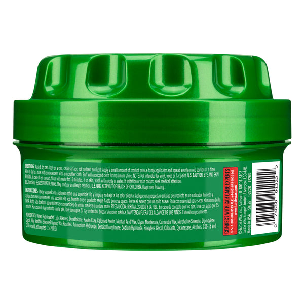 Get a lasting shine with Turtle Wax Super Hard Shell finish. Car wax paste protects against water spots & oxidation. 9.5 oz. Made in USA.