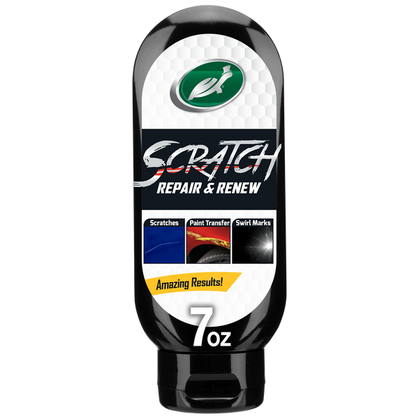 7 oz. Turtle Wax scratch repair for car paint. Removes scratches, paint transfer, and swirl marks. 7 oz. Turtle Wax scratch repair for car paint. Removes scratches, paint transfer, and swirl marks.