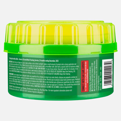 Turtle Wax Hard Shell car wax paste in green container. Car care product with trusted brand logo and durability guarantee.