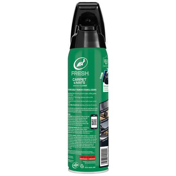 FRESH Carpet & Mats Cleaner aerosol can back of pack image