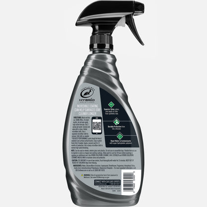 Back of product shot, Ceramic Spray costing label 