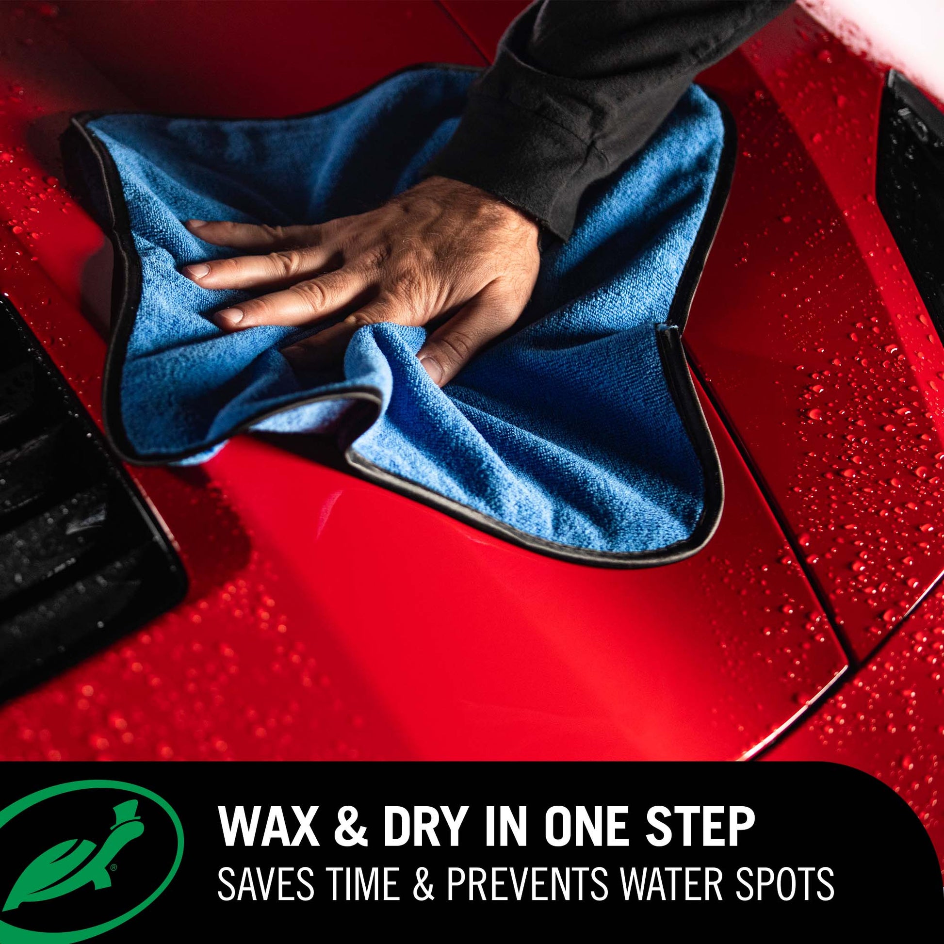 SYNTHETIC WAX POLYMERS: Delivers superior shine, high gloss, and enhanced depth of color with a simple wipe and dry.