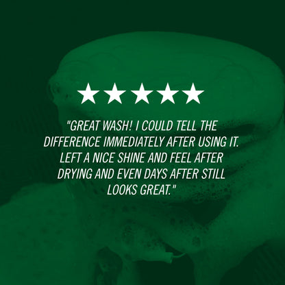 "Great wash! I could tell the difference immediately after using it. Left a nice shine and feel after drying and even days after still looks great."