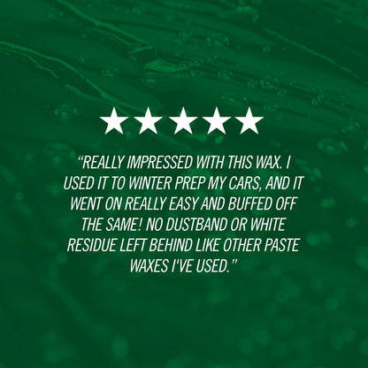 5 star customer review from someone who used Ceramic Graphene paste wax