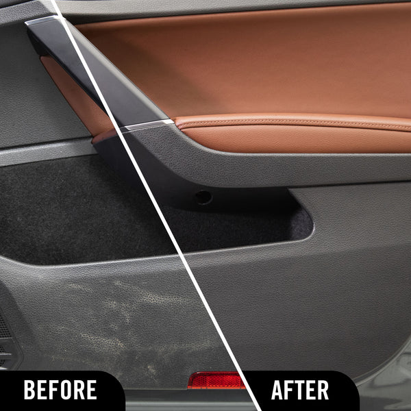 Ceramic Inside Job before and after comparison image on a car interior