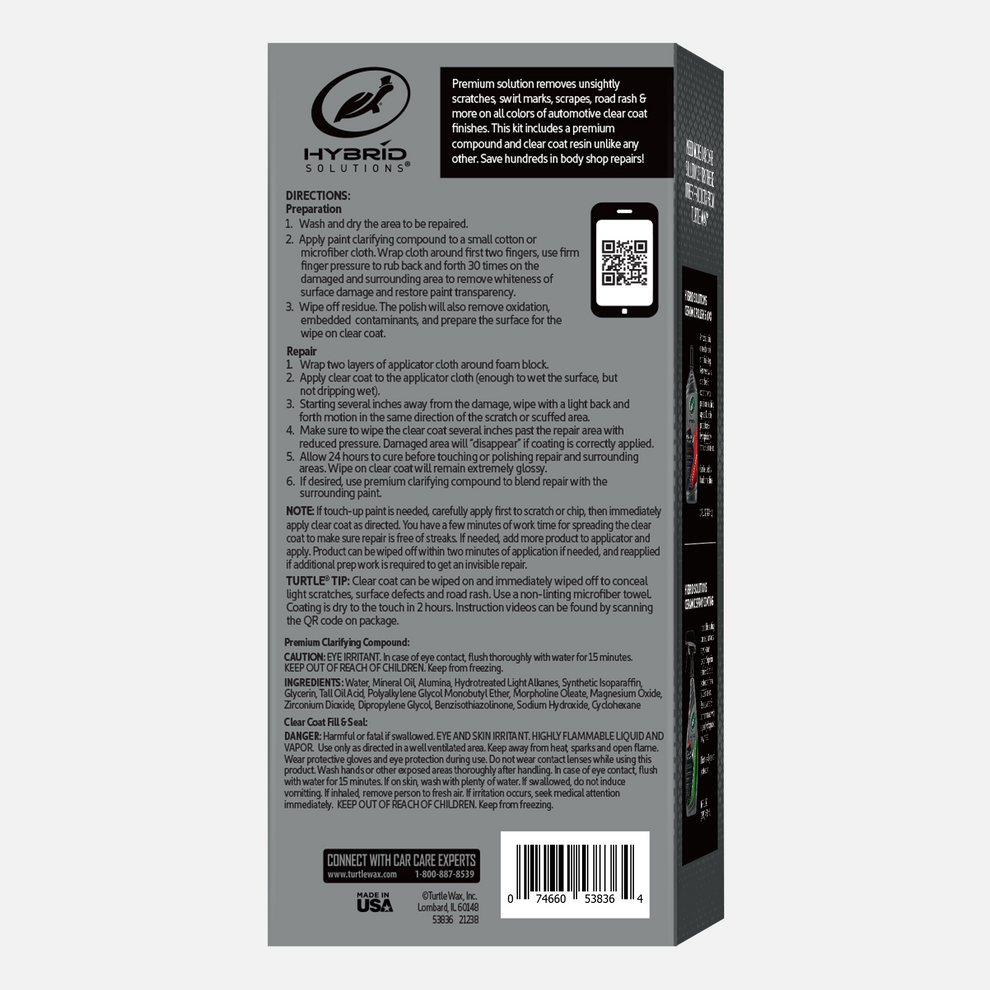 Scratch Repair Kit | Hybrid Solutions | Restore & Repair | Turtle Wax ...