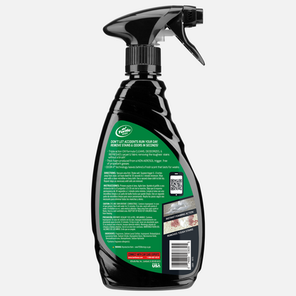 Turtle Wax Spot Cleaner spray bottle. Removes stains & odors from carpet and upholstery with its oxi-formula. Made in USA.