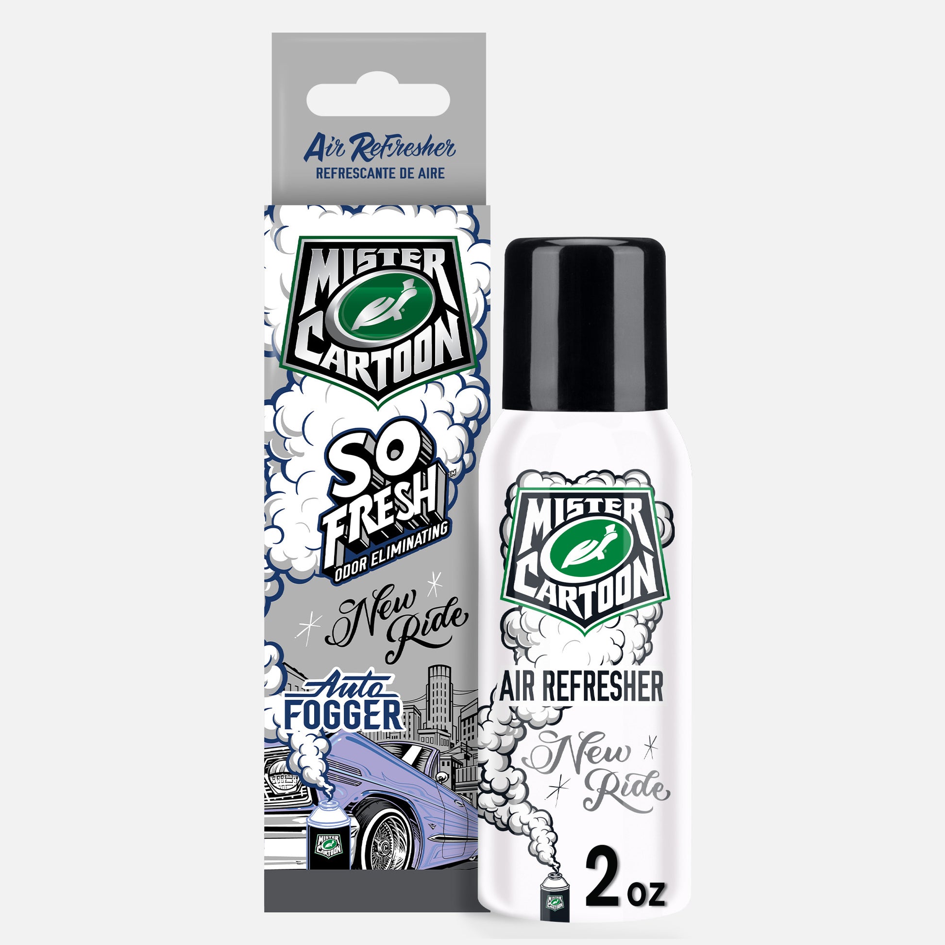 Turtle Wax x Mister Cartoon So Fresh Odor Eliminating Fogger Car Air Freshener, New Ride (2 oz) Turtle Wax x Mister Cartoon So Fresh Odor Eliminating Fogger Car Air Freshener, New Ride (2 oz)
