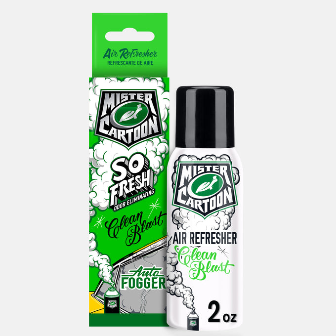 Mister Cartoon So Fresh air freshener and odor eliminator. 