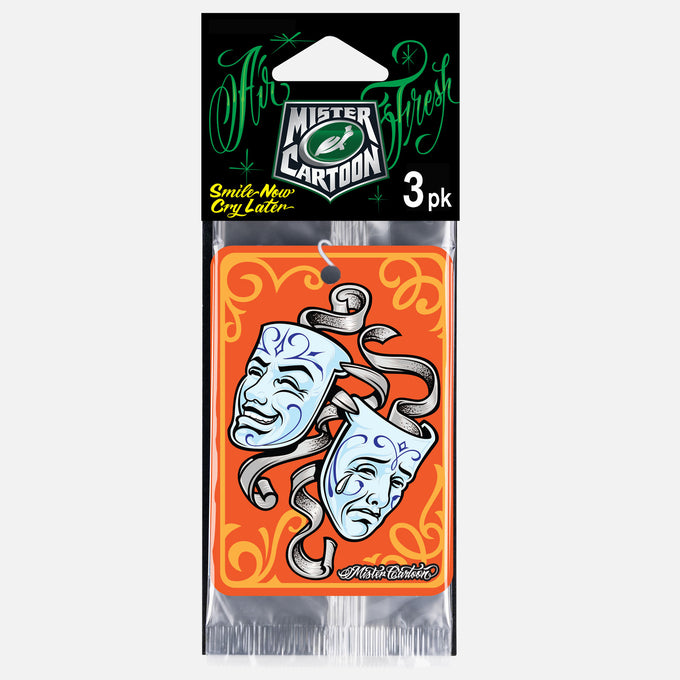 Mister Cartoon automotive air fresheners. Pack features 