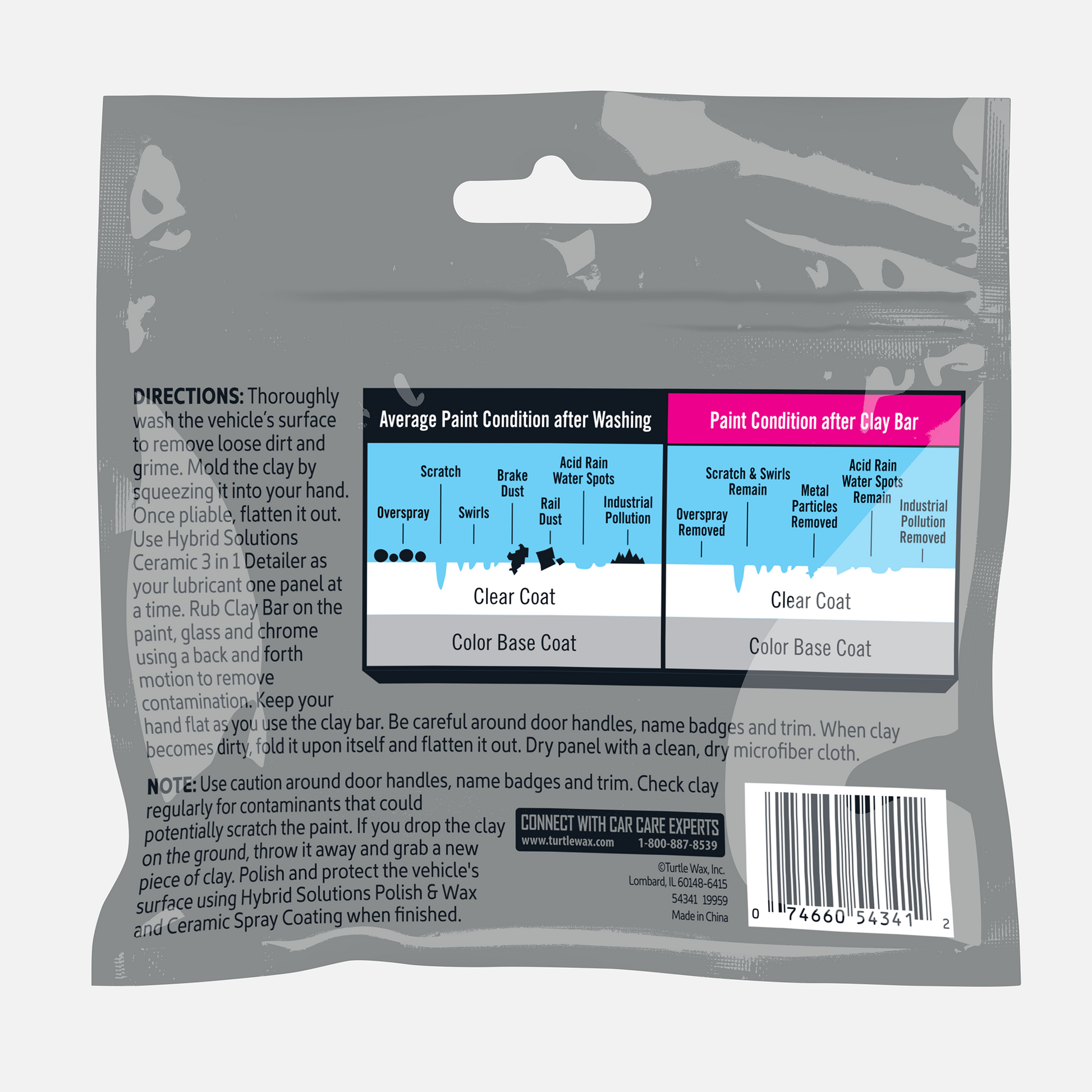 Turtle Wax Hybrid Solutions Rapid-Decon Clay Bar, 100g Turtle Wax Hybrid Solutions Rapid-Decon Clay Bar, 100g