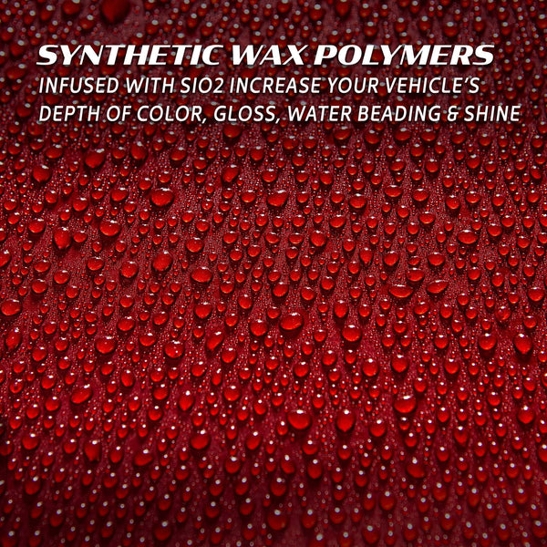 Microfiber towel wiping down a glossy car hood, highlighting the depth of shine.