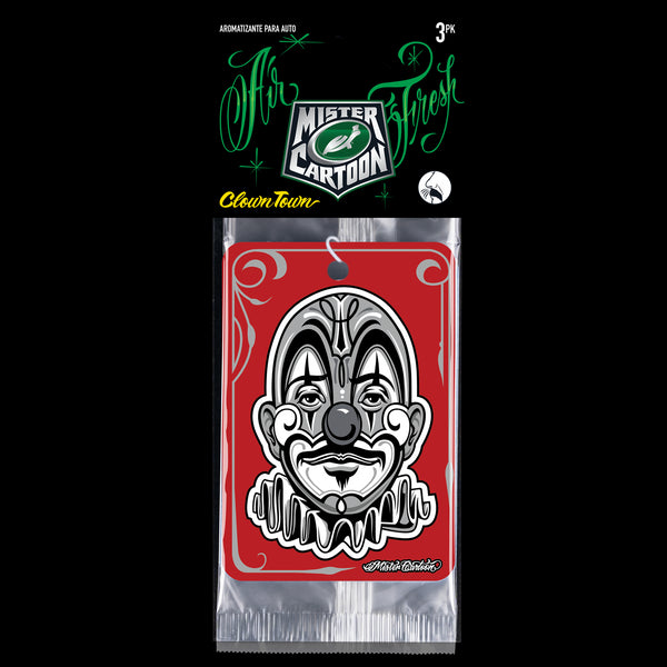 Paper Air Freshener Clown Town (3 pack)