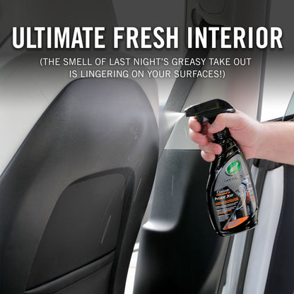 Image showing a user using Turtle Wax Ceramic & Graphene Inside Job on a car interior. 