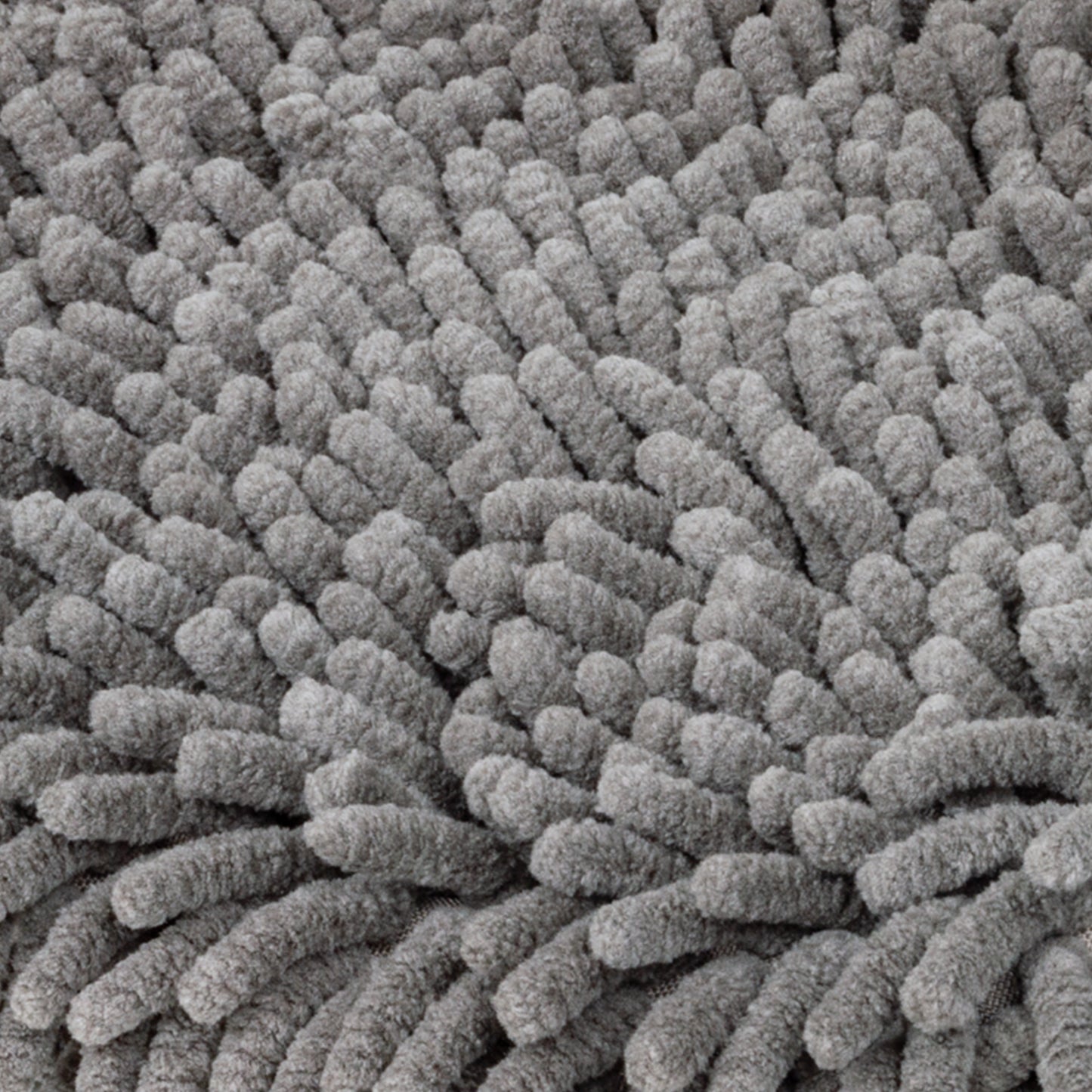 Close-up of a soft gray microfiber wash mitt. Great for auto detailing!