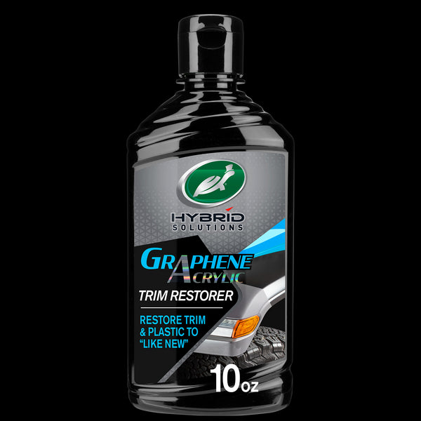 The front packaging of Hybrid Solutions Trim Restorer is shown.