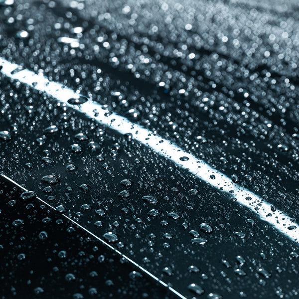 Detailer using microfiber towel on car side panel, focused on precise, circular buffing.