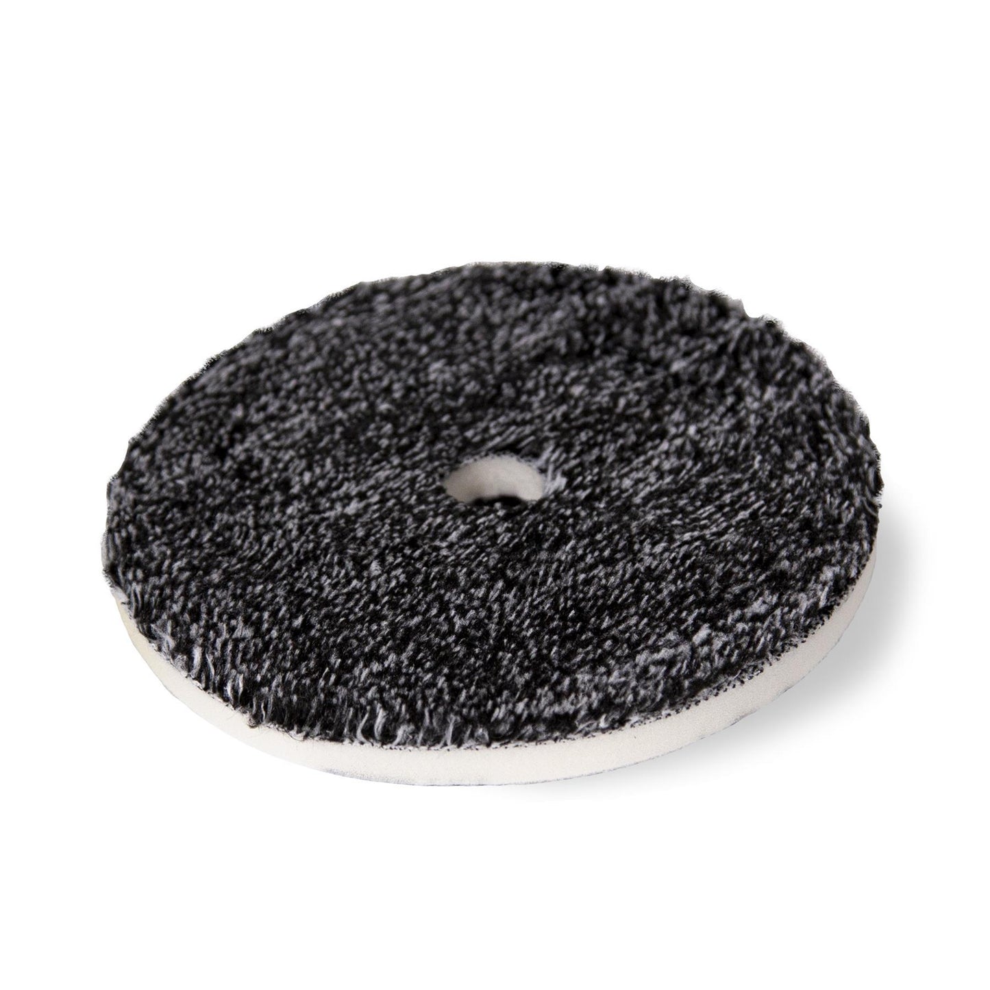 Microfiber buffing pad. Detailing buffer. Dark & light gray microfibers. Auto paint care.
