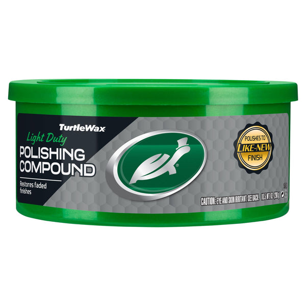 Side view of Rubbing Compound Paste container with branding and directions.
