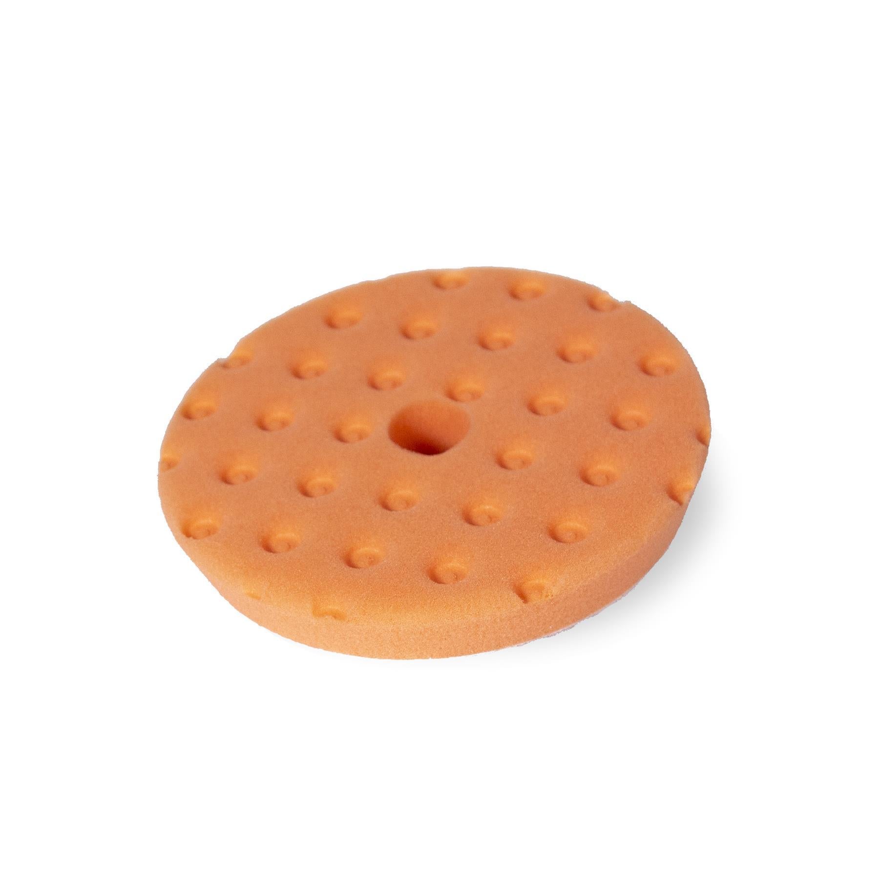 Orange foam buffing pad features CCS technology & center hole. For compounding & paint correction on cars and other vehicles.